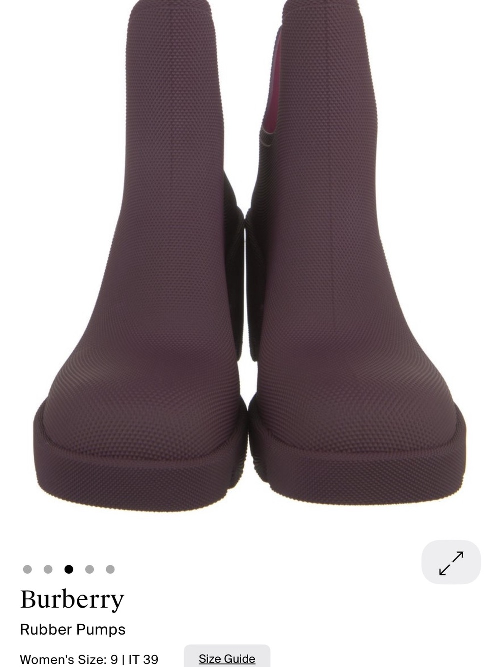 Burberry Chunky Platform Rain Boots - Picture 4 of 5